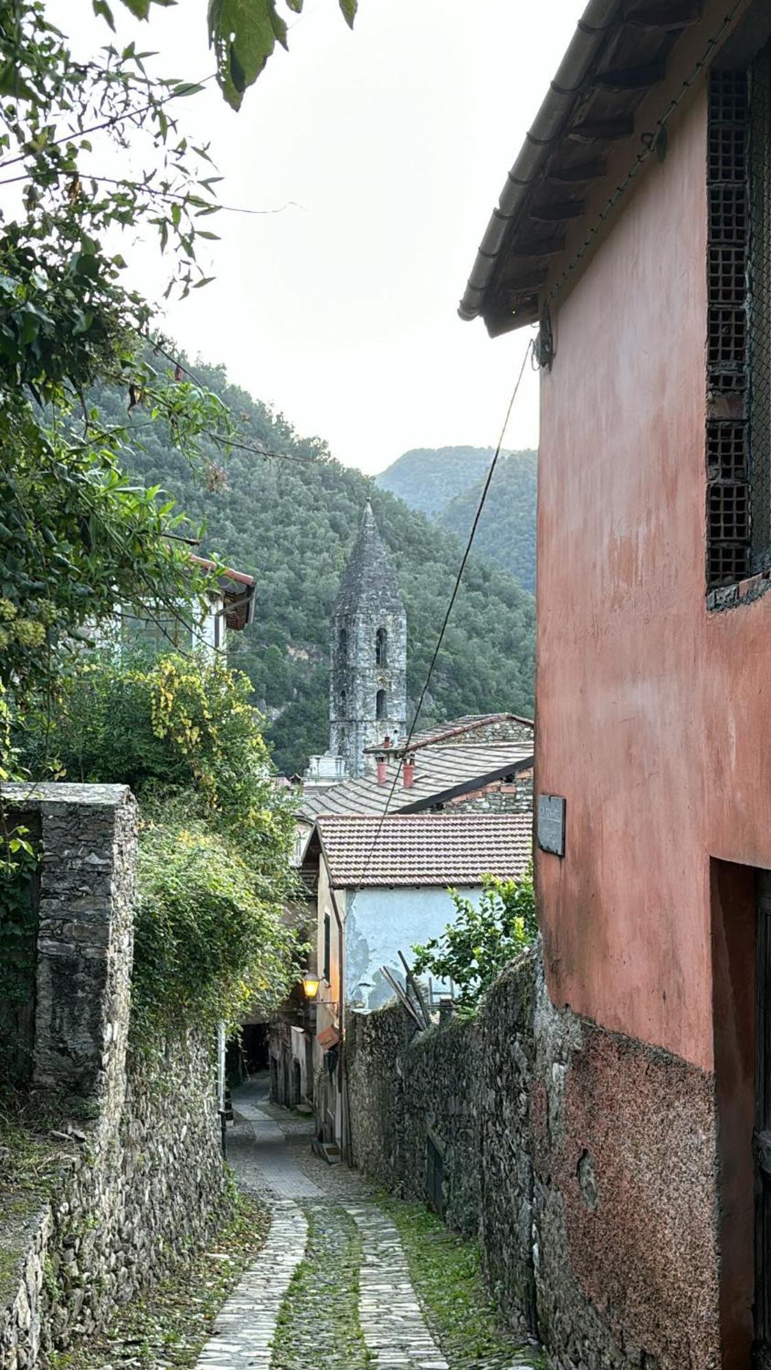 Iconic Italian Townhouse W Rooftop Terrace & Mountain View, Pigna Exterior photo